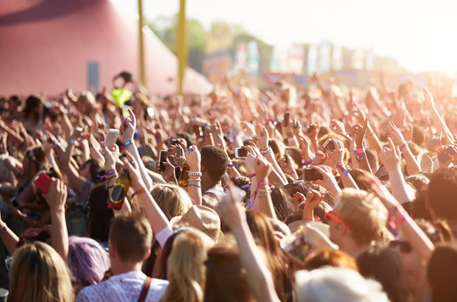 Crowd at a large outdoor event